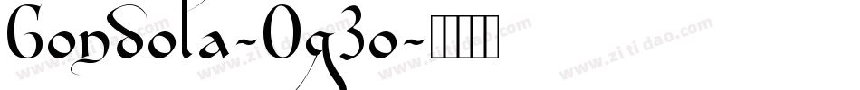Gondola-Og3o字体转换