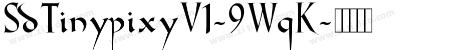 SdTinypixyV1-9WqK字体转换