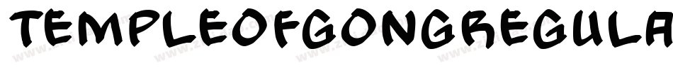 TempleOfGongRegular-e8J6字体转换