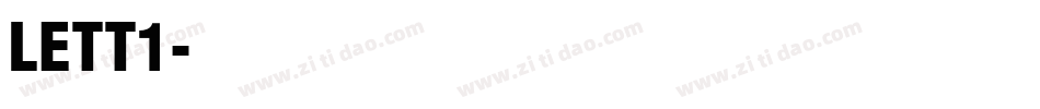 LETT1字体转换
