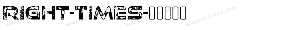 Right-Times字体转换