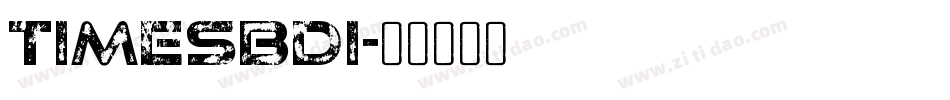 TIMESBDI字体转换