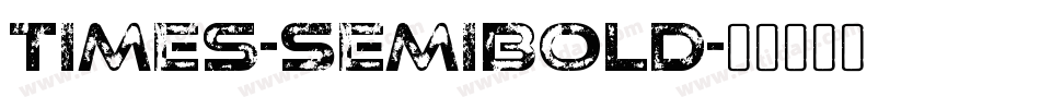 Times-Semibold字体转换
