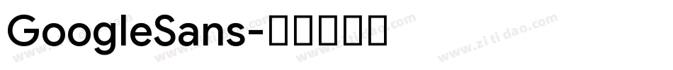 GoogleSans字体转换