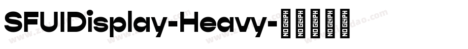 SFUIDisplay-Heavy字体转换