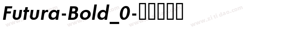Futura-Bold_0字体转换