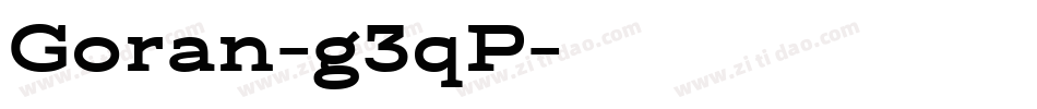 Goran-g3qP字体转换