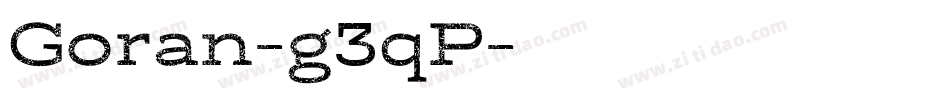 Goran-g3qP字体转换