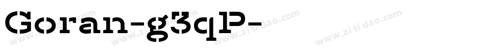 Goran-g3qP字体转换