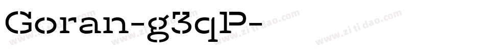 Goran-g3qP字体转换