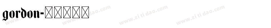 gordon字体转换