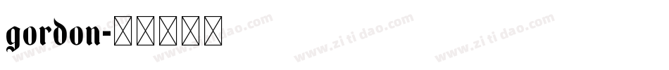 gordon字体转换