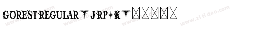 GorestRegular-JRp5K字体转换