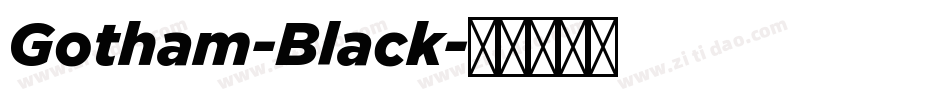 Gotham-Black字体转换