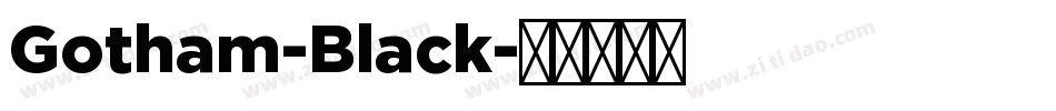 Gotham-Black字体转换