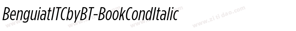 BenguiatITCbyBT-BookCondItalic字体转换