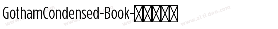 GothamCondensed-Book字体转换