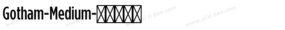 Gotham-Medium字体转换
