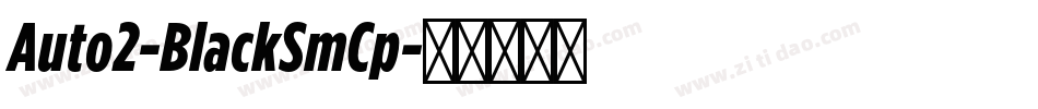 Auto2-BlackSmCp字体转换