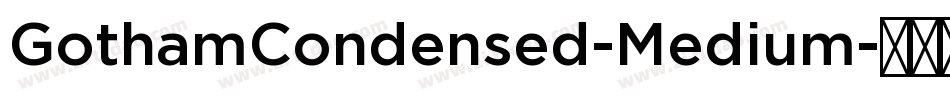 GothamCondensed-Medium字体转换