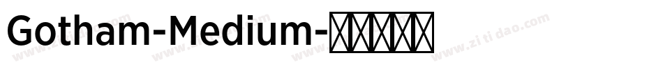Gotham-Medium字体转换