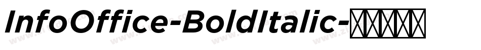 InfoOffice-BoldItalic字体转换