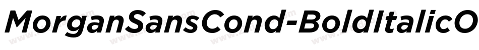 MorganSansCond-BoldItalicOffice字体转换