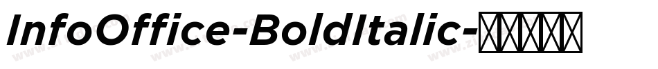 InfoOffice-BoldItalic字体转换