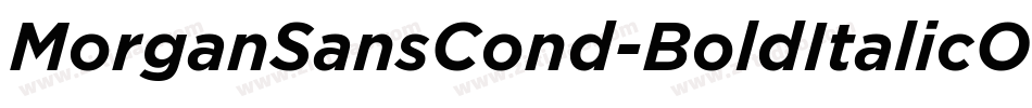 MorganSansCond-BoldItalicOffice字体转换