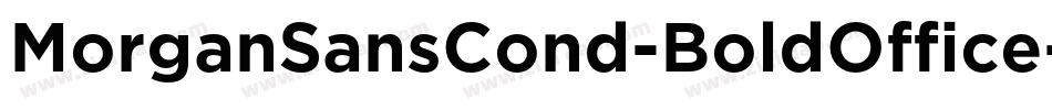 MorganSansCond-BoldOffice字体转换