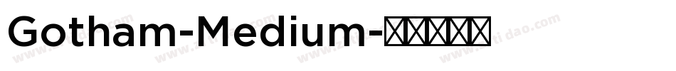 Gotham-Medium字体转换