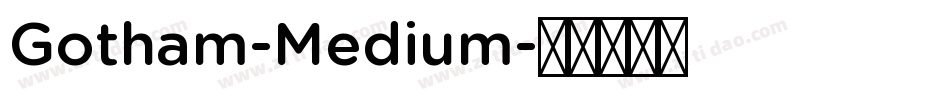 Gotham-Medium字体转换