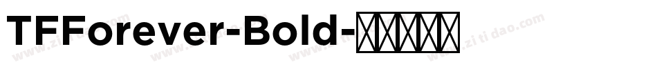 TFForever-Bold字体转换