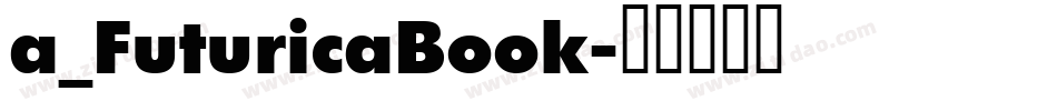 a_FuturicaBook字体转换