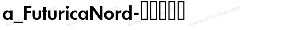 a_FuturicaNord字体转换