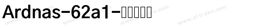 Ardnas-62a1字体转换