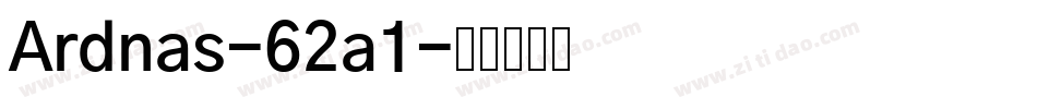 Ardnas-62a1字体转换