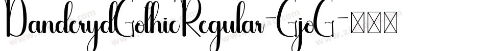 DanderydGothicRegular-GjoG字体转换