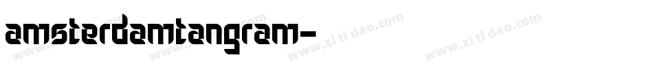 AmsterdamTangram字体转换