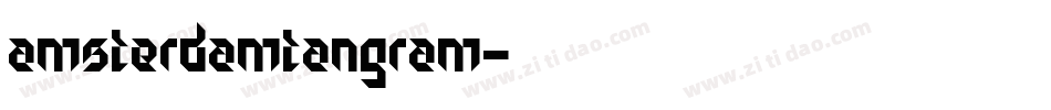 AmsterdamTangram字体转换