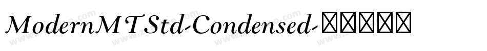 ModernMTStd-Condensed字体转换