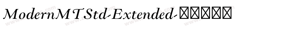 ModernMTStd-Extended字体转换