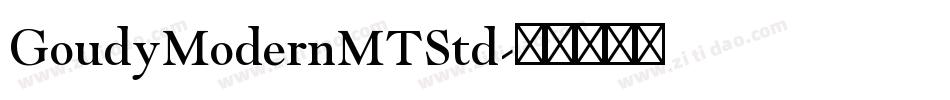 GoudyModernMTStd字体转换