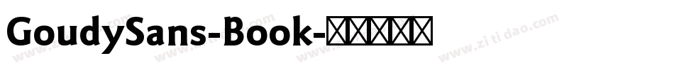 GoudySans-Book字体转换