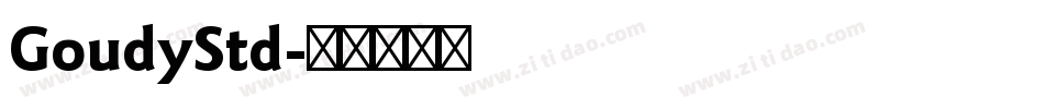 GoudyStd字体转换