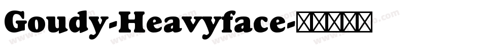 Goudy-Heavyface字体转换