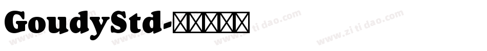 GoudyStd字体转换