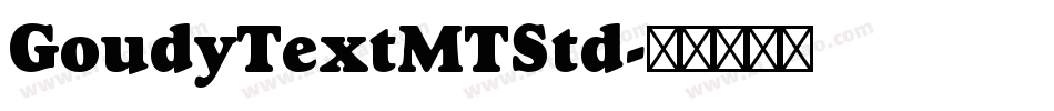 GoudyTextMTStd字体转换