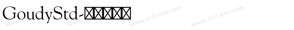 GoudyStd字体转换