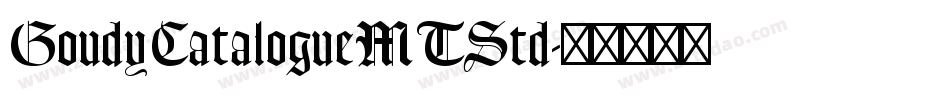 GoudyCatalogueMTStd字体转换